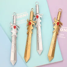 2 шт., новая гелевая ручка большого размера для детей, золотой, серебряный, отличный меч, подарок школьнику, 0,5 гелевая ручка, Эсколар, канцелярский материал для школы