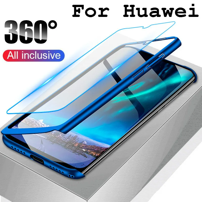 

Luxury 360 Full Protective Phone Case For Huawei Y7 Y6 pro 2019 P20 P30 Lite Pro P8 P9 P10 Lite Honor 8 9 lite 10 7A 7C Covers