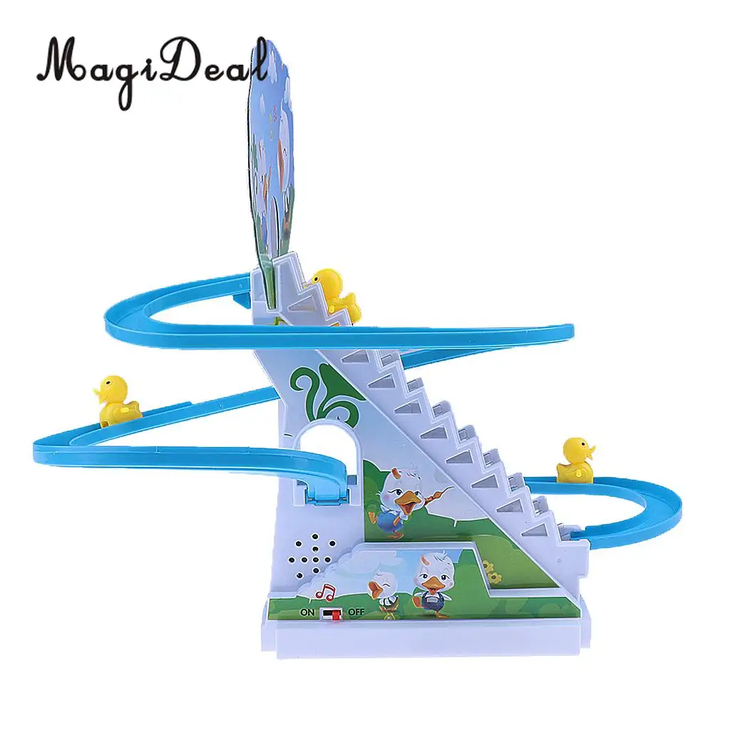 Playful Educational Penguin Slide Race Set Improved Version Playset with Flashing Lights Music Electric Climb Stairs Track Toys