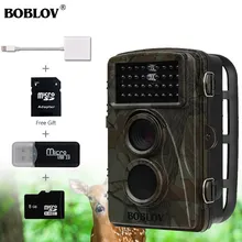 BOBLOV CT007 1080р HD камера 12mp 8 ГБ охоты на диких животных Ловушка камеры ночного видения СИД ИК игра камеры с 2 в 1 кабель SD-ридер 