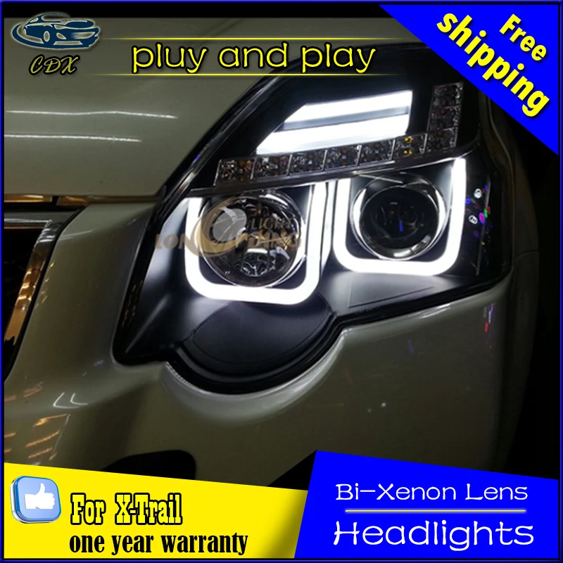 

Car Styling Head Lamp for Nissan X-trail LED Headlight 2008-2013 Rouge Headlights Daytime Running Light Bi-Xenon HID Accessories