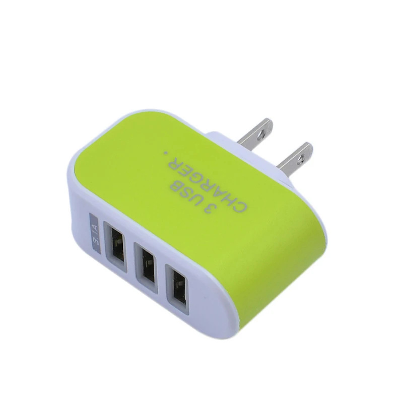 

Hot sale Triple USB Port Wall Home Travel AC Power Charger Adapter EU/US Plug For Smart Phone