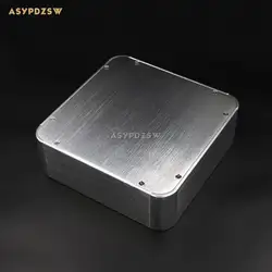 2107 округлые Полный алюминиевый предусилитель корпус ЦАП случай Мощность усилитель шасси AMP BOX серебро