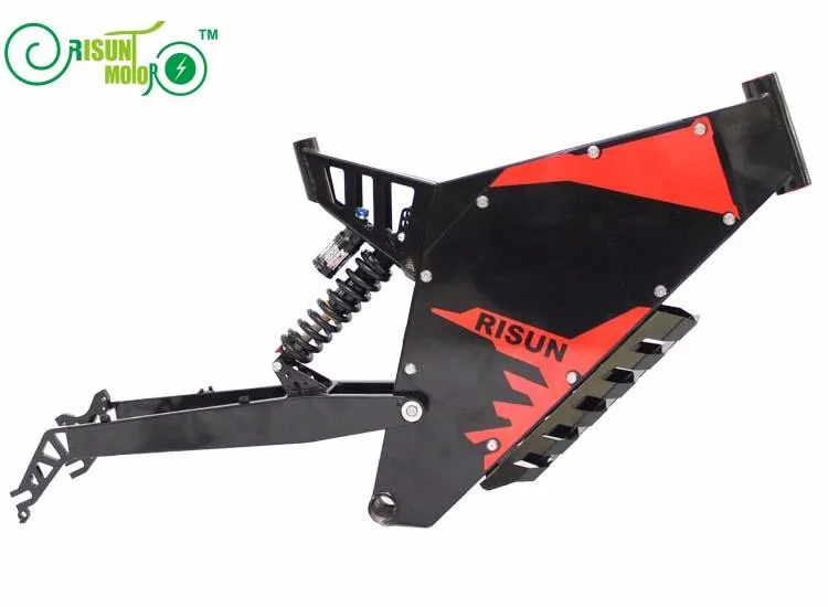 Cheap Xiaolong fighter / stealth bomber electric mountain bike frame / all terrain / soft tail / shock absorber electric bicycle frame 5