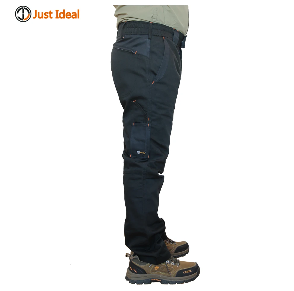 Мужские Прочные и прочные брюки для работы, износостойкие парусиновые брюки, повседневные брюки, приталенная версия, брендовая одежда ID706