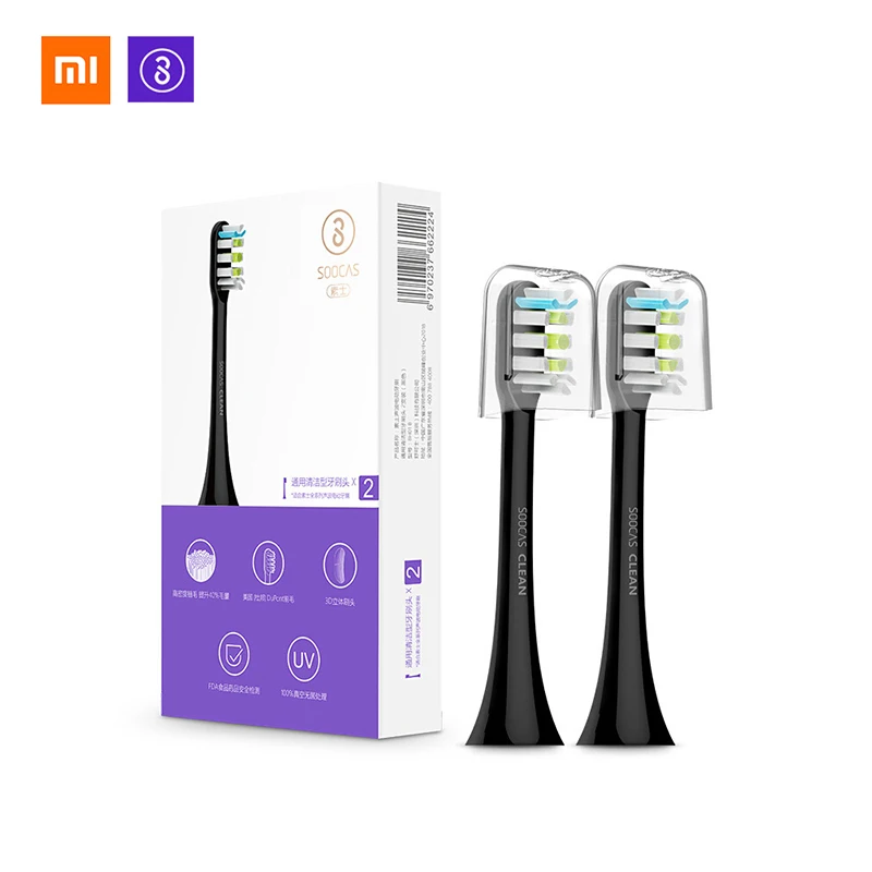 Soocas X3 X1 X5 Soocare Соник электрическая зубная щетка головки для Xiaomi насадка для зубной щетки origianl общий чистый тип головки зубной щетки