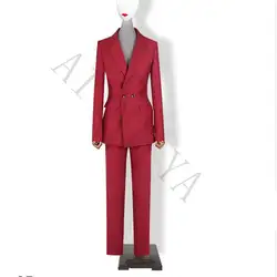 Женские офисные костюмы топ и брюки набор Для женщин Бизнес костюмы формальные костюмы работа в офисе Формальные брючный костюм для