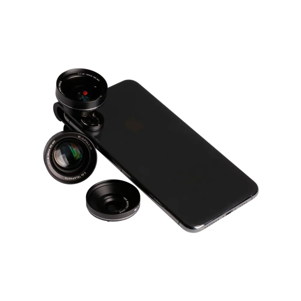 Kapkur phone lens 3 in 1 kit HD 4K mobile lens for font b Xiaomi b