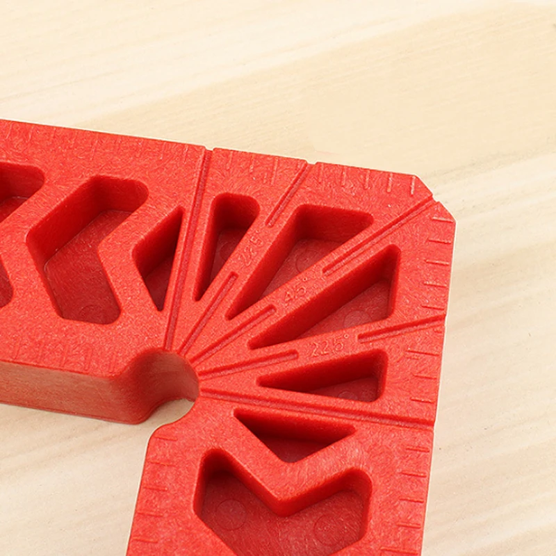 DWZ 4Pcs 90 Degree Plastic L Shape Corner Clamping Square Right Angle Clamps Ruler