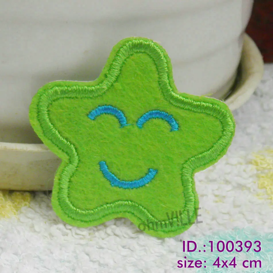 

Green Star Iron-on Patches Made Of Embroidered "easy To Apply, Just Iron-on" Guaranteed 100% Quality + Free Shipping 100393