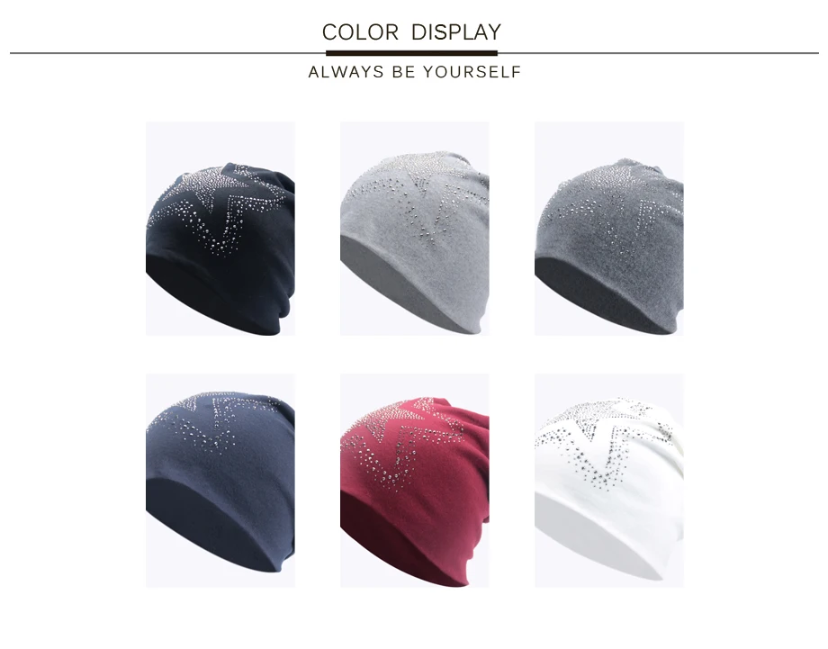 3ADK Cotton Women Caps  Nice Decoration Brand 2018 New Fashion High Quality Casual Skullies &Beanies #MZ764