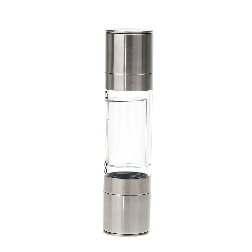 2 in 1 Stainless Steel Portable Manual Salt and Pepper Grinder Mill
