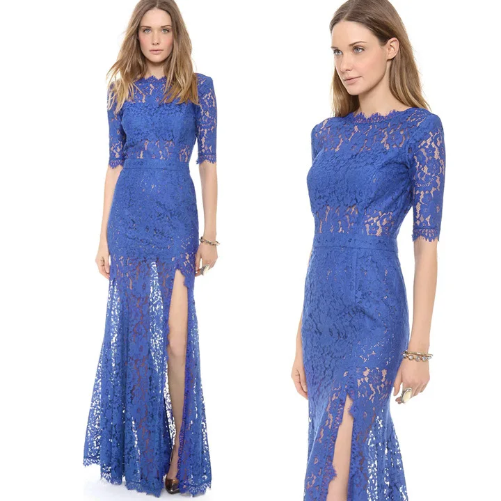Кружева Женщины Платье Длинные Летние Платья Vestidos Longos Бальные Vestido Де Феста Ropa Mujer