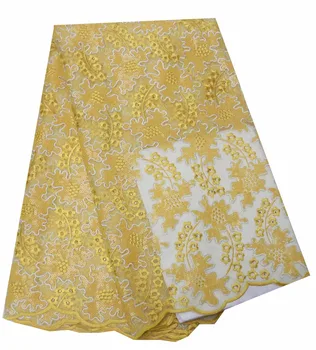 

French Lace Fabric High Class African Laces Fabric Double Organza With Sequins Embroidery For Sewing Beauty Women Dress P463-3