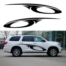 2 X Fantasy Outer Space Stripes Swirl Car Sticker for Camper Van RV SUV Trailer Truck Door Side Kayak Canoe Vinyl Decal 9 Colors
