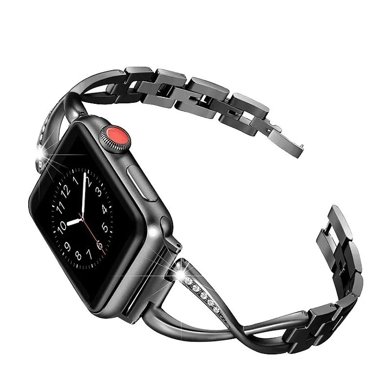 

38MM 40MM Rose Gold Stainless Steel Strap For Apple Watch Band 42MM 44MM Replace Wrist Watch Bands For iWatch Series 1 2 3 4