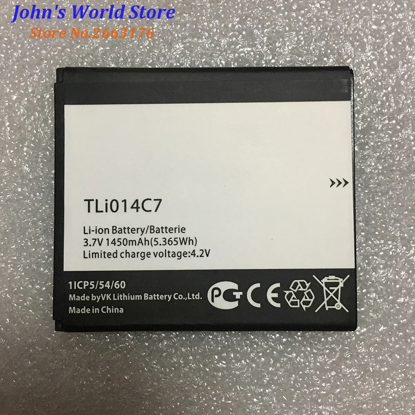 Высококачественный аккумулятор 3 7 V 1450mAh TLi014C7 для Alcatel OneTouch Pixi First 4024D 4024X 4