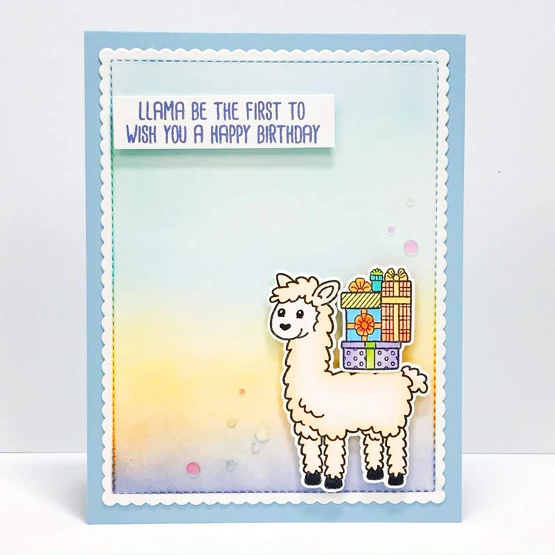 Alpacas печать с животными прозрачный силиконовый штамп/печать для DIY
