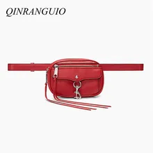 QINRANGUIO поясная сумка модный пояс поясная сумка женская кисточка поясная сумка высокого качества PU кожа хип ремень сумка телефон деньги ремень