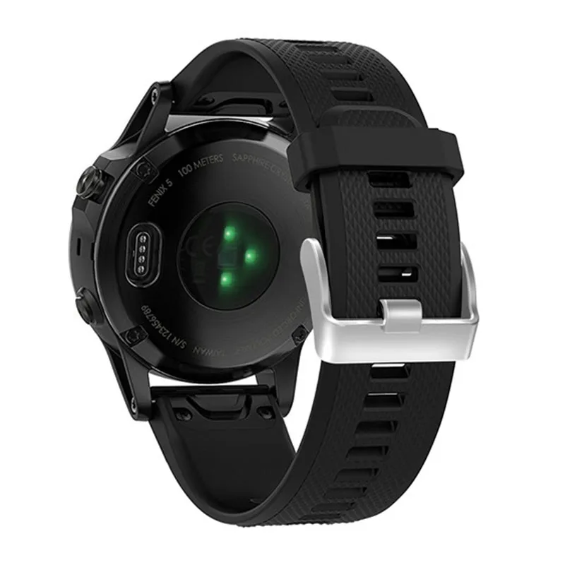 Ремешок силиконовый для наручных часов Garmin Fenix 5X 5 5S 3 3HR D2 S60|Смарт-аксессуары| |