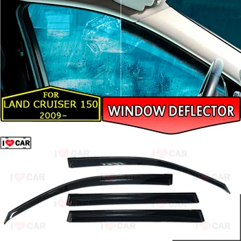 

Window deflectors for Toyota Land Cruiser Prado 150 2009- car window deflector wind gua car stylingrd vent sun rain visor cover