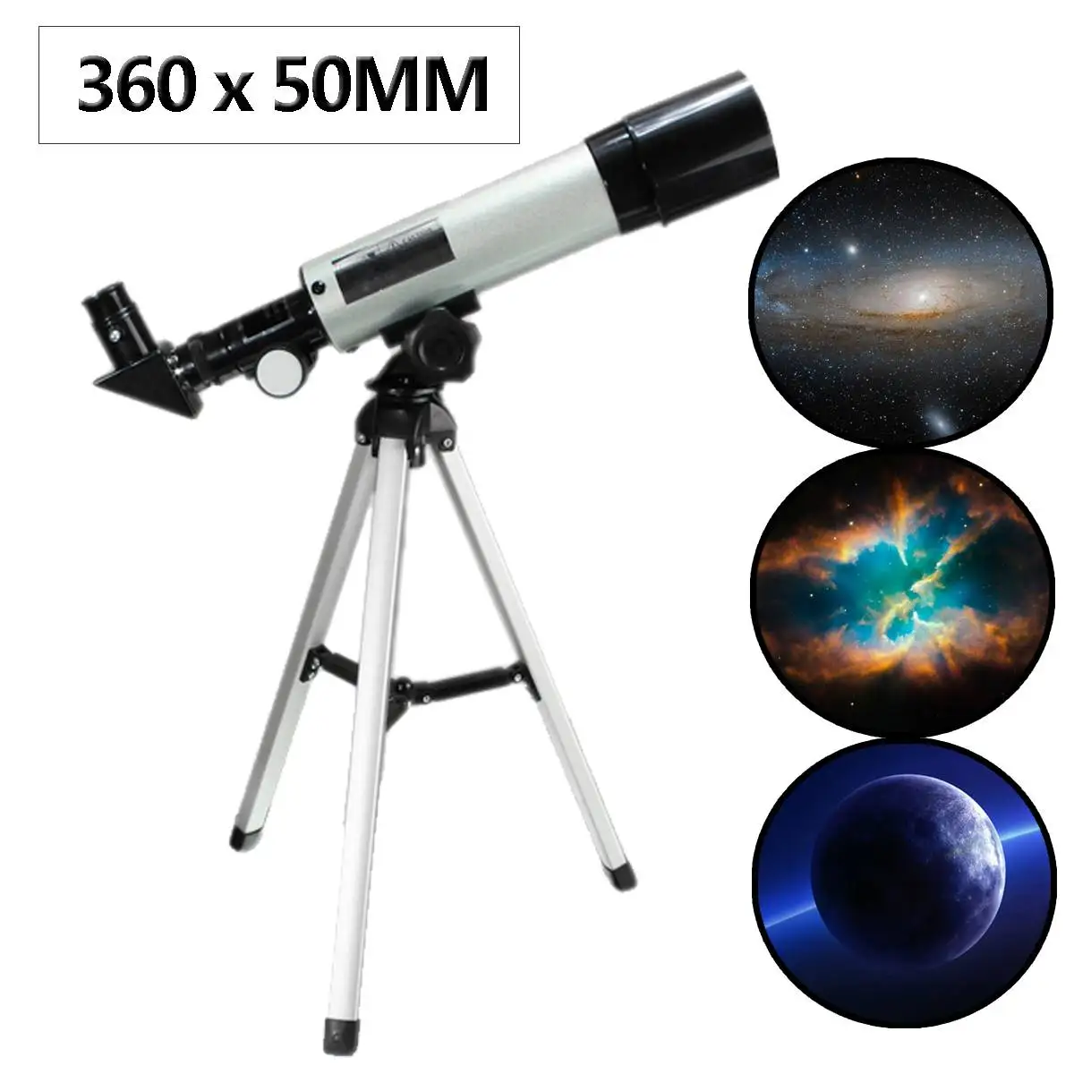 Профессиональный HD телескоп астрономический Монокуляр с треногой рефрактор Spyglass Zoom высокой мощности Зрительная труба мощность