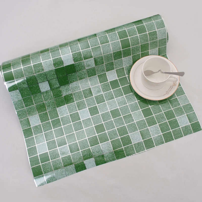 Waterproof Self-adhesive Mosaic Wall Paper Tile Sticker Contact Paper Bathroom High-end 3D Self-adhesive Geometric Wall Sticker