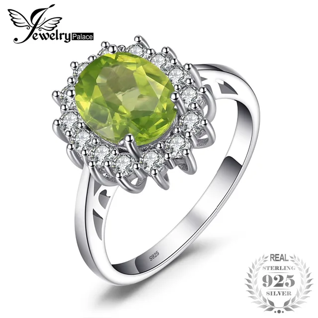 JewelryPalace 2.74ct Princess Diana William Kate Middleton's Natural Green Perid JewelryPalace 2.74ct Princess Diana William Kate Middleton's Natural Green Perid