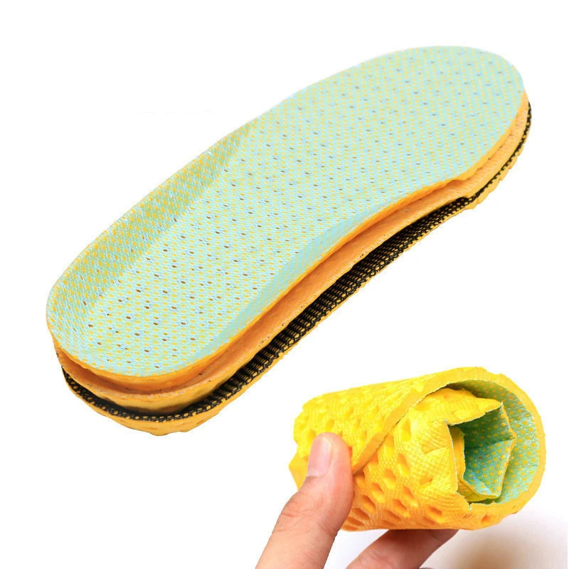 

ZYYZYM Men Insole Shoes Unisex Pad Sports Shock Absorbing Running High Elastic Massage Super Breathable Perspiration EVA Insole
