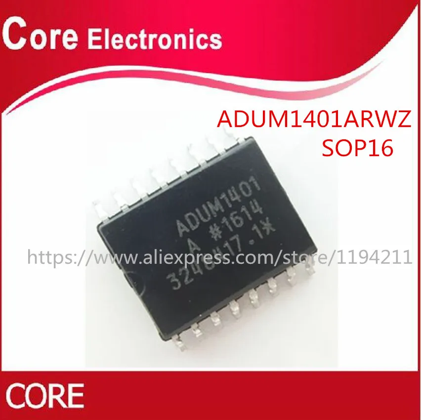 10 шт./лот ADUM1401ARWZ ADUM1401 ADUM1401A четырехканальные цифровые изоляторы 16 SOIC|Интегральные