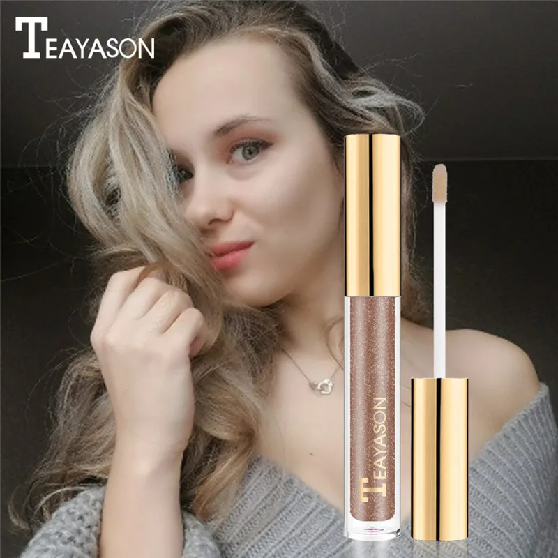 TEAYASON водостойкие мерцающие и блестящие брендовые тени для макияжа золотой
