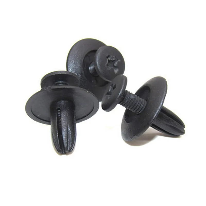 Accessory Fastener Clips Trunk Screw Rivets Set Bumper Fender Auto Mixed Black Push pins Replacement