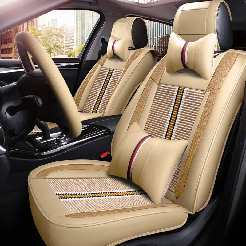 universal ice silk car seat cover auto seats covers For Porsche Cayenn