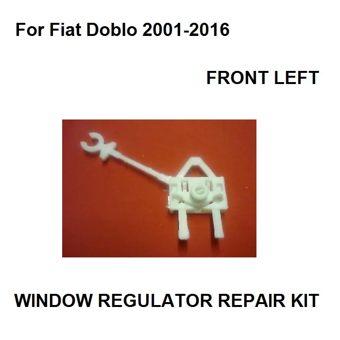 For Fiat Doblo window regulator repair kit clips / front left new 2001