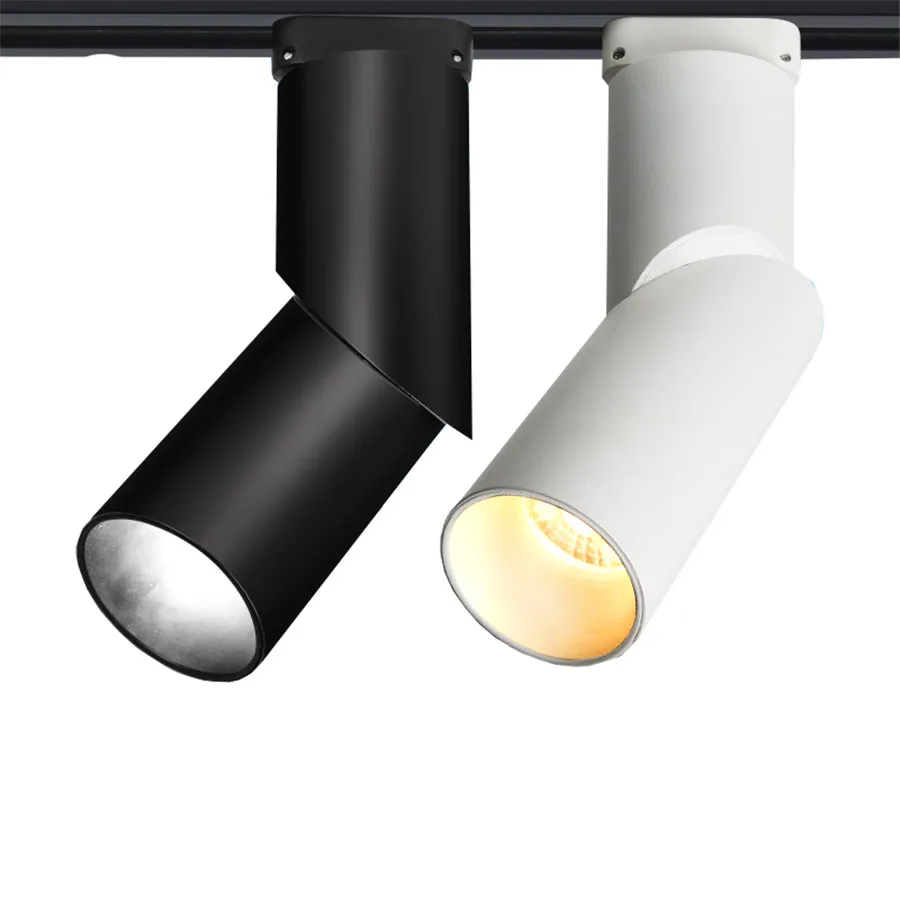 

Thrisdar 7W 15W Personality Creative LED Track Light Restaurant Clothes Shop Window Background LED Ceiling Rail Track Spotlight