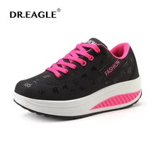 Зимняя обувь для женщин; тонизирующие кроссовки с кружевом; обувь для фитнеса и прогулок; обувь для похудения; женские кроссовки на танкетке;