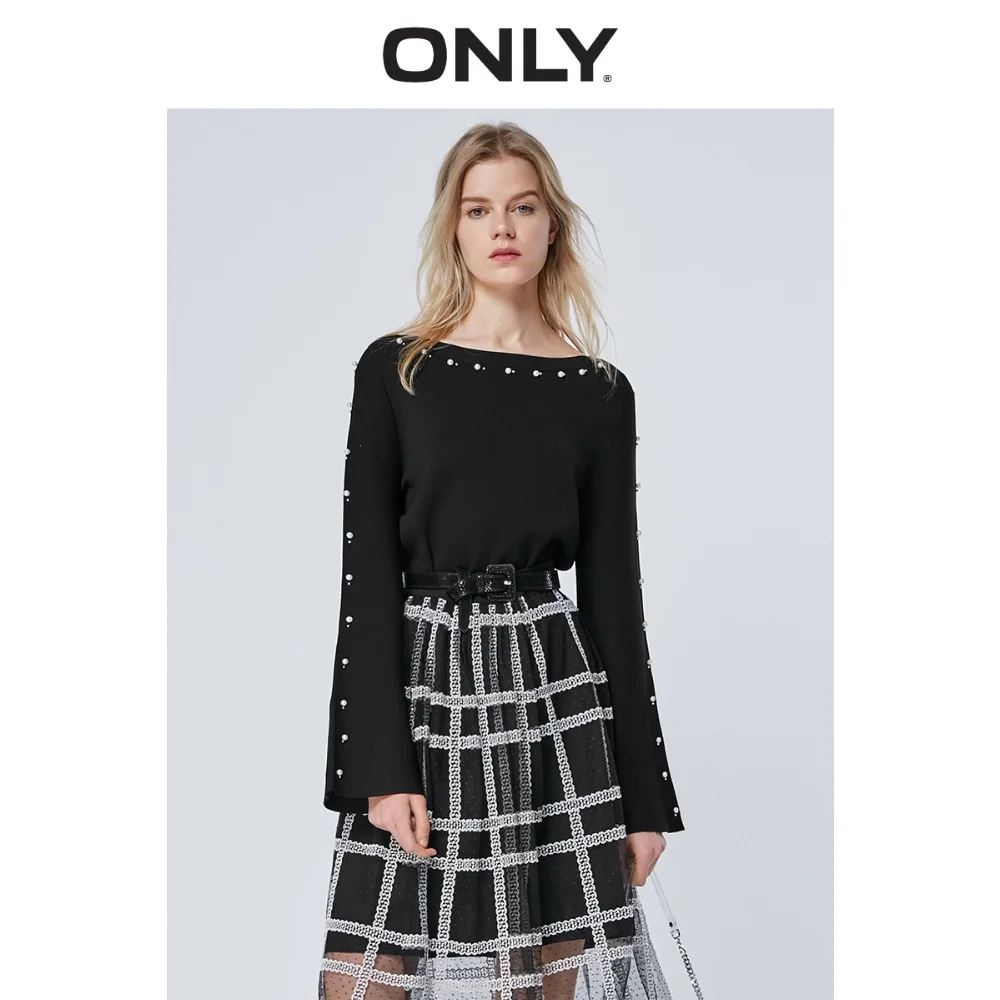 

ONLY 2019 Women's Pearl Loose Fit Thin Knit |119124546