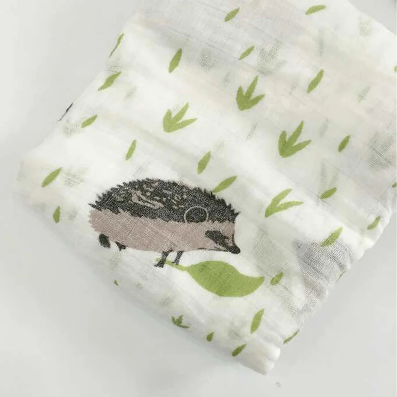 Дети муслин пеленальные одеяла Multi Функция детское одеяло получения s новорожденных партия полотенец хлопок Мягкий Конверт - Цвет: Hedgehog