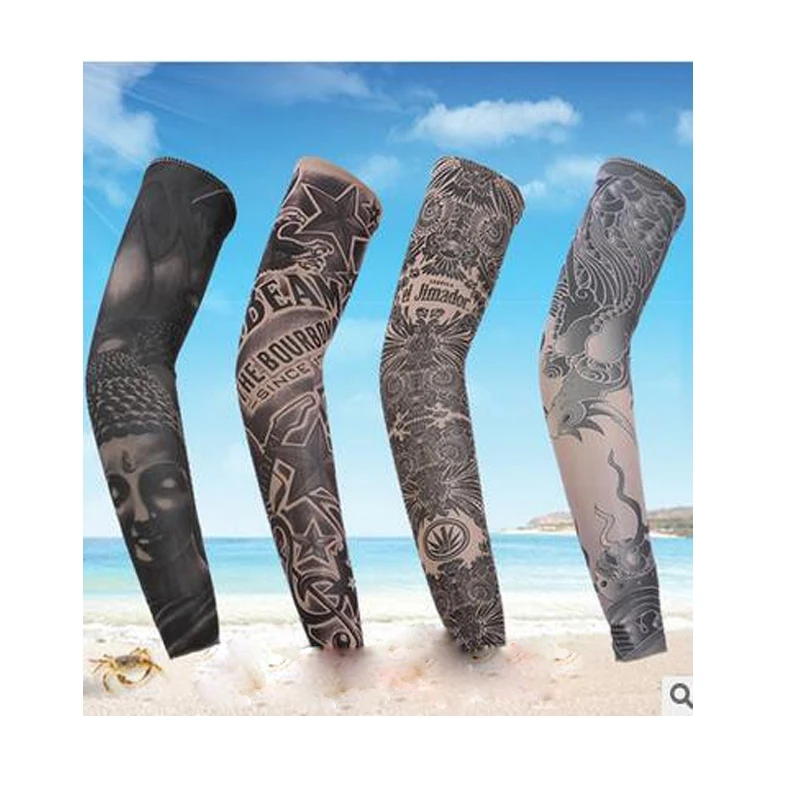 NEW 4pcs Tattoo arm sleeve Compression Arm Sleeve Breathable summer