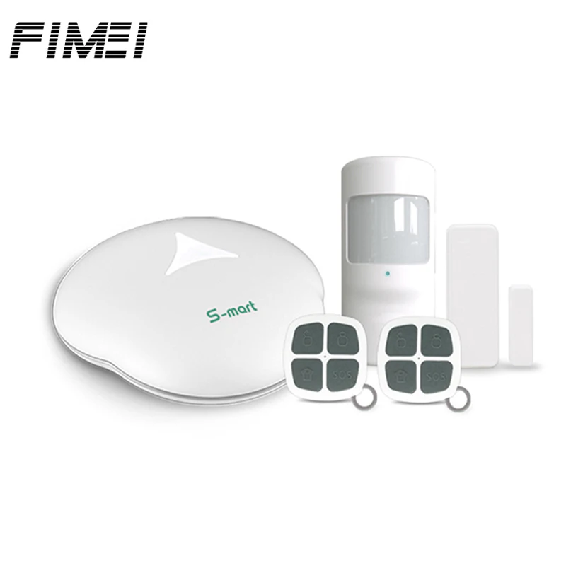 

GS-S3 WiFi Wireless Alarm Systems Security PSTN PIR House Alarm Security System Mainframe Kits with Remote Controller