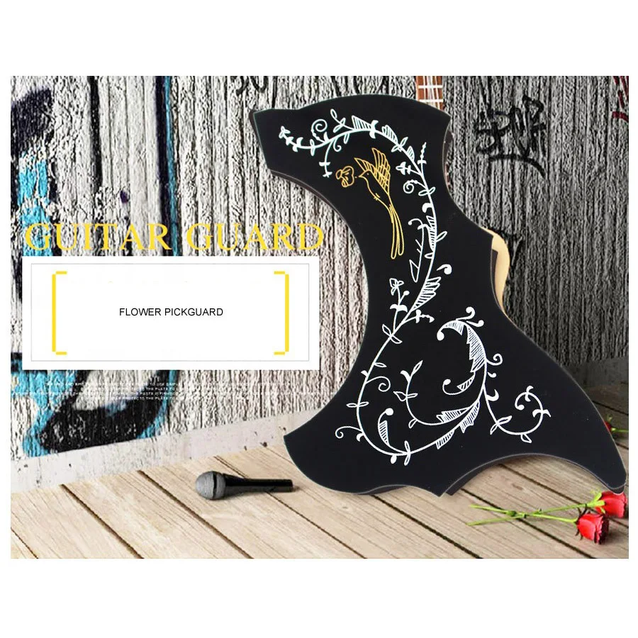1pc Acoustic Folk Guitar Pickguard Self Adhesive Anti-Scratch Sticker