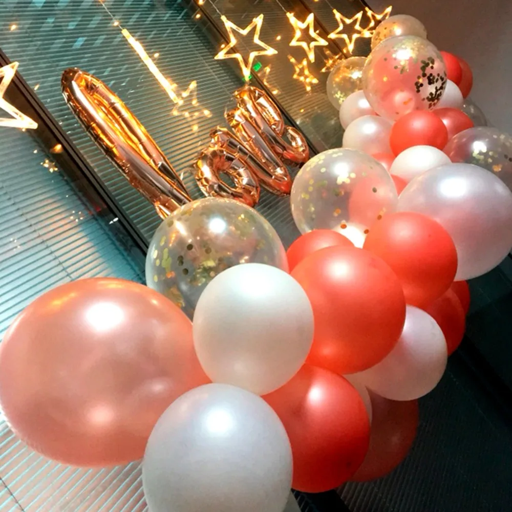 QIFU 107 шт. розовый синий черный золото 1st шарики ко дню рождения День рождения аксессуары для детей и взрослых воздушный шарик для свадьбы Babyshower Globos