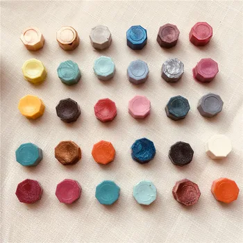 

100Pcs/Lot Retro Octagon Stamping Sealing Wax Beads Wax Seal Stamps for Envelope Documents Wedding Invitation Decorative Supply