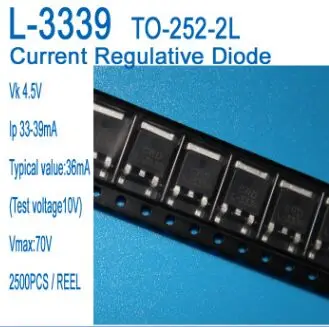 Free shipping 50pcs/lot Constant current diode 36mA for LED lamps L-3339 TO-252-2L IP 33-39MA | Обустройство дома