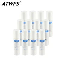 ATWFS 12 шт. 10 дюймов 1 микрон фильтр ПП для воды картридж для filtro осмоса inversa Замена nsf фильтр