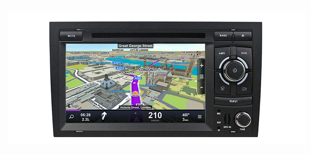 Sale 2 din Android 8.0 up car dvd radio player For Audi A4 S4 RS4 8E 8H 2002~2008 MMI GPS navigation multimedia system WIFI BT AUX 13