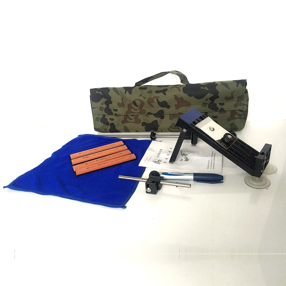 2016 Goodwin update Professional kitchen knife sharpener system 4pcs sharpening stones With retail Camouflage bags