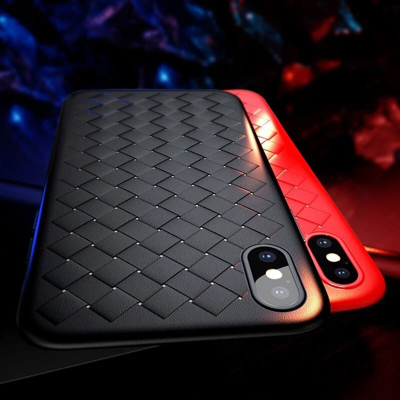 

Weave Cases For iPhone 6 6S SE 5 5S X 7 8 Plus Samsung S8 Plus Note 8 J2 J3 J5 J7 Prime 2017 A5 A7 A8 2018 Cover Silicone Case