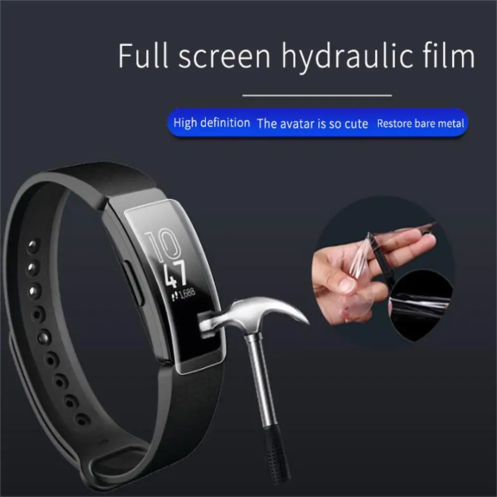 Timethinker защитная пленка из термополиуретана пленка для Fit bit Inspire/Inspire HR Bracelet ультра тонкая HD полноэкранная крышка из устойчивого к царапинам стекла