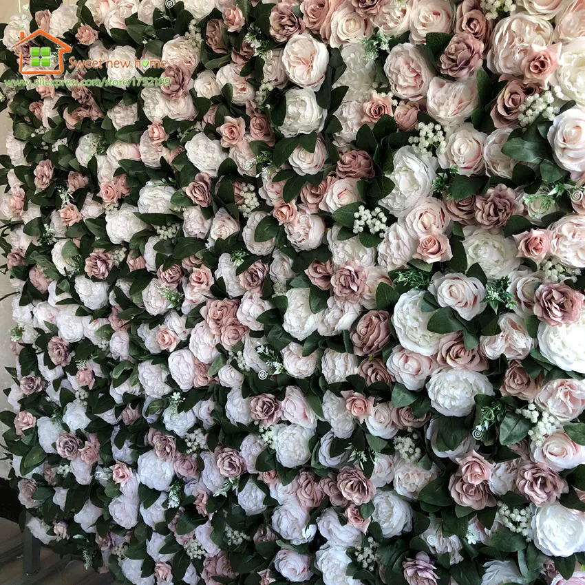 

Artificial Flower Wall Wedding Background Lawn Pillar Fake Flower Runner Plate Road Lead Home 3D DIY GY670